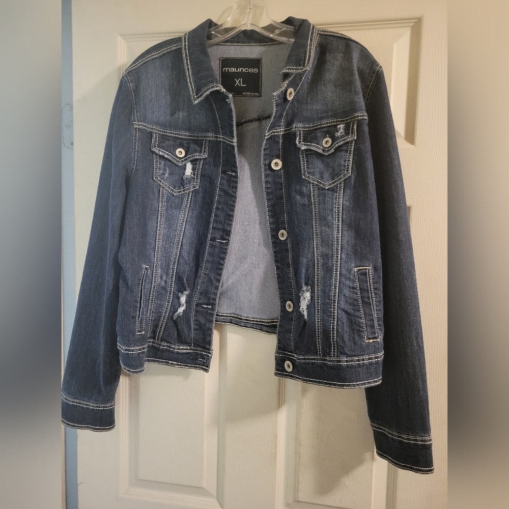 Maurices Dark Blue Denim Jacket